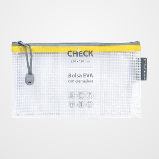 DOSIER SOBRE GRAFOPLAS CREMALLERA EVA-BAG CHECK AMARILLO