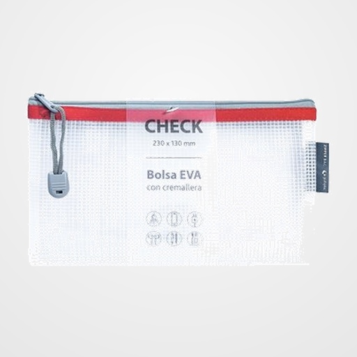 DOSIER SOBRE GRAFOPLAS CREMALLERA EVA-BAG CHECK ROJO
