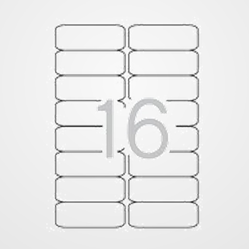 ETIQUETAS ADH.IMPR.APLI A4 BLANCA C.ROMOS CAJA 500h 99,1x34 mm 8.000 uds.(10561)