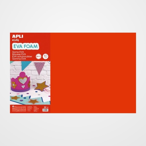 GOMA EVA APLI HOJA 40x60 cm (2mm) SURTIDO 10H