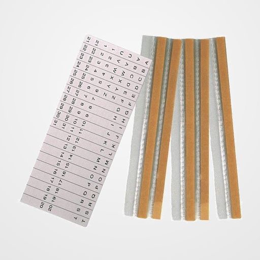INDICE GRAFOPLAS PVC TRANSP. ADHESIVO GRAFOVISOR A-Z y 1-31