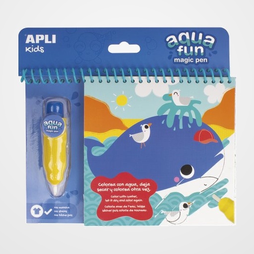 JUEGO EDUCATIVO APLI KIDS BLOC COLOREAR AGUA MARINO