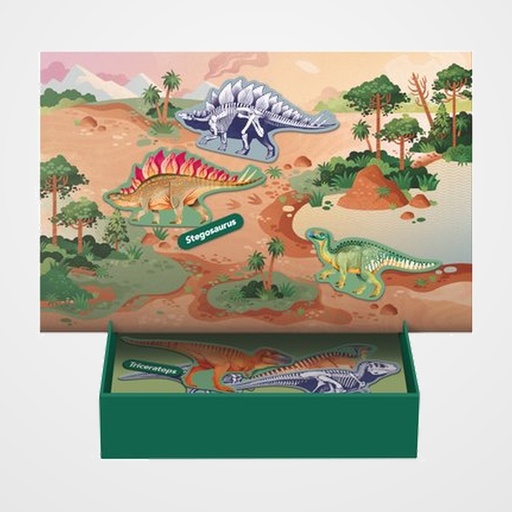 JUEGO EDUCATIVO APLI KIDS PIEZAS MAGNETICAS DINOSAURIOS 44 pz