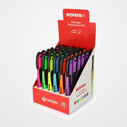 MARCADOR FLUOR KORES MF5 SURTIDO