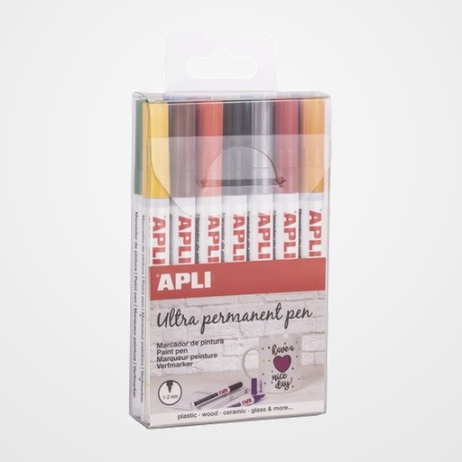 MARCADOR T.OPACA PERM. APLI PERMANENT PEN COLORES SURTIDOS BLISTER de 14