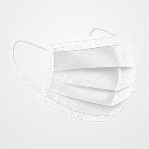 MASCARILLA QUIRURGICA IIR 3 CAPAS DESECHABLE RADEX BLANCA CAJA de 50