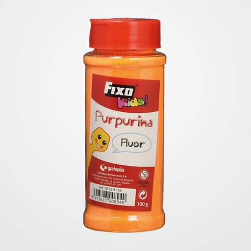PURPURINA FIXO KIDS FLUOR 100 GR. NARANJA