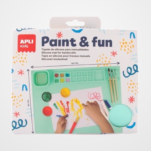 TAPETE DE SILICONA APLI  PARA PINTAR VERDE