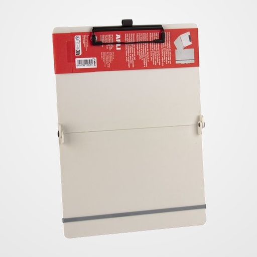 CARPETA con PINZA PORTABLOCS APLI ABS A4 PLEGABLE BLANCO