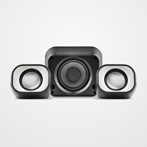 ALTAVOZ PC NGS COMET 2.1 CON SUBWOOFER 20W PLATA/NEGRO