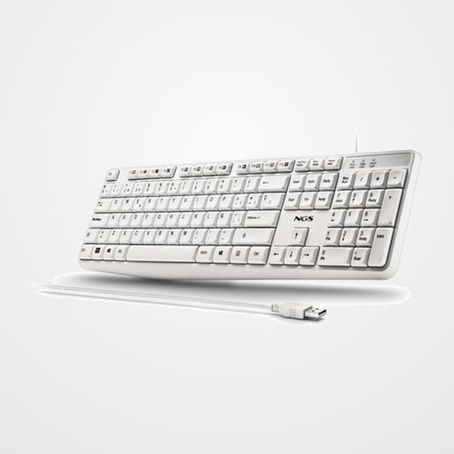 TECLADO NGS HERITAGE USB BLANCO