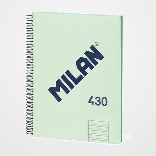 BLOC MILAN 430 since 1918 tapa DURA A4 80h PAUTA 3,5mm 95g VERDE