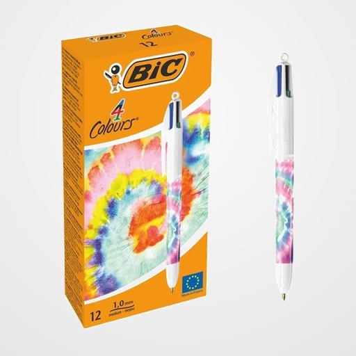 BOLIGRAFO de 4 COLORES BIC TIEDYE/LINES
