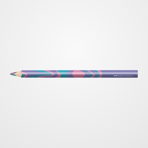LAPICES de COLORES FABER-CASTELL JUMBO MINA MULTICOLOR COLORES FANTASIA PASTEL
