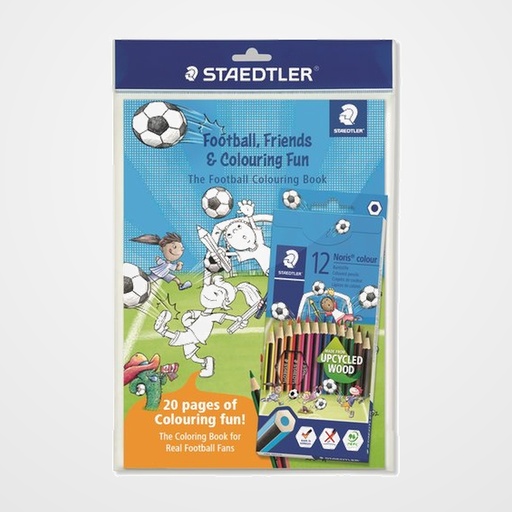 LAPICES de COLORES STAEDTLER 185 NORIS COLOUR SET10 (+ LIBRO COLOREAR) BLISTER de 1