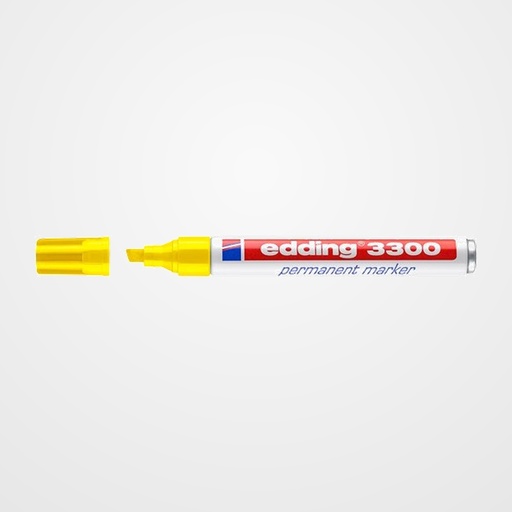 MARCADOR PERMANENTE EDDING 3300 BISELADO AMARILLO
