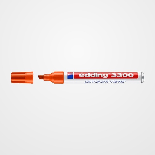 MARCADOR PERMANENTE EDDING 3300 BISELADO NARANJA