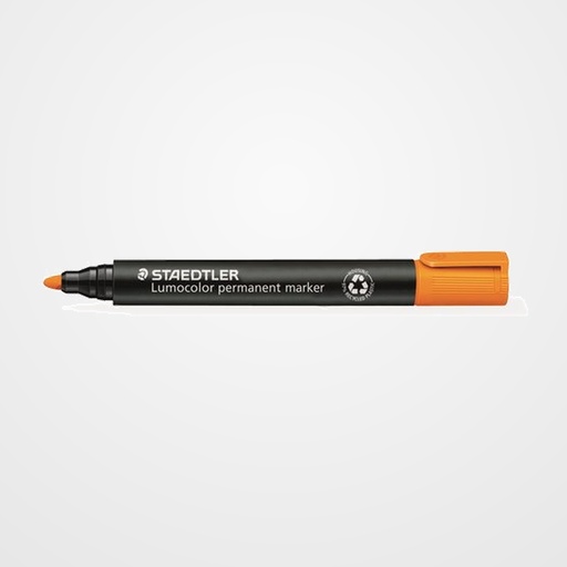 MARCADOR PERMANENTE STAEDTLER 352 LUMOCOLOR CONICO  NARANJA