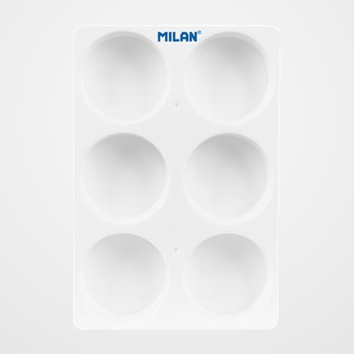 PALETA MILAN DE PLASTICO OVALADA 26.5x18.3 CM 6 ORIFICIOS