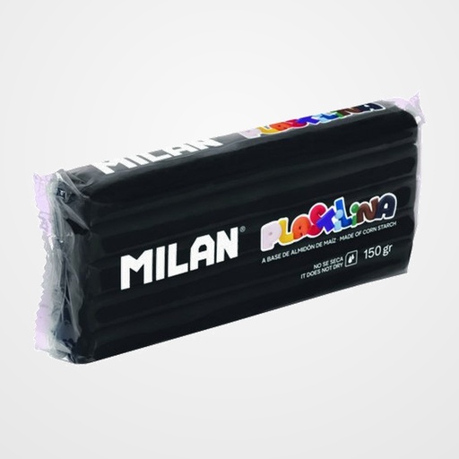 PLASTILINA MILAN 150g NEGRO