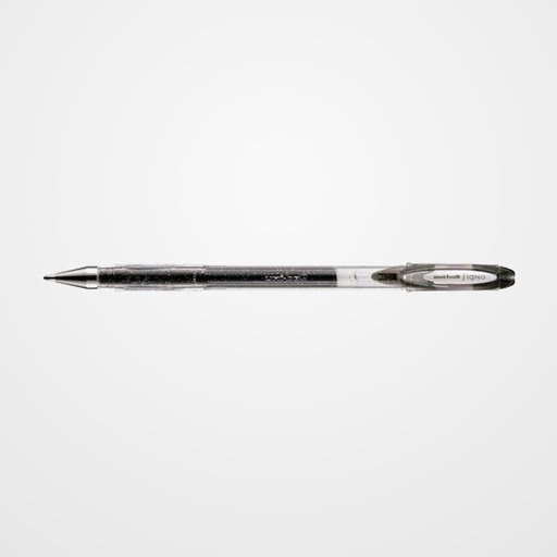 ROLLER GEL UNI-BALL SIGNO SPARKLING 1,0 (UM-120SP)  NEGRO