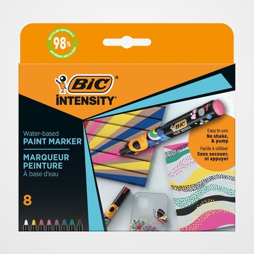 ROTULADOR ACRILICO BIC COLORES VIVOS CAJA de 8