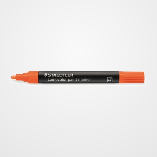 ROTULADOR ACRILICO STAEDTLER 349 LUMOCOLOR PAINT PERMANENTE NARANJA NEON