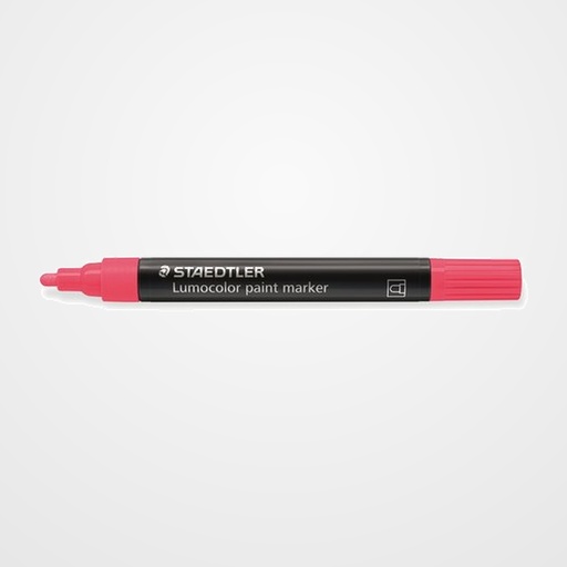 ROTULADOR ACRILICO STAEDTLER 349 LUMOCOLOR PAINT PERMANENTE ROSA NEON