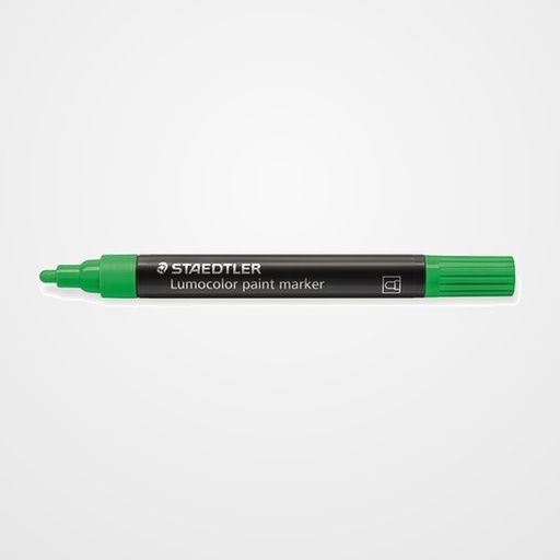 ROTULADOR ACRILICO STAEDTLER 349 LUMOCOLOR PAINT PERMANENTE VERDE NEON