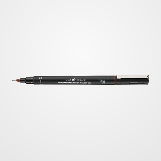 ROTULADOR CALIBRADO UNI-BALL PIN 0,5 mm MARRON