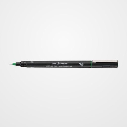ROTULADOR CALIBRADO UNI-BALL PIN 0,5 mm VERDE