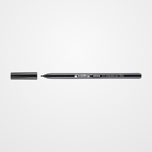 ROTULADOR FIBRA EDDING 1255 CALLIGRAPHY PEN 2.0mm NEGRO