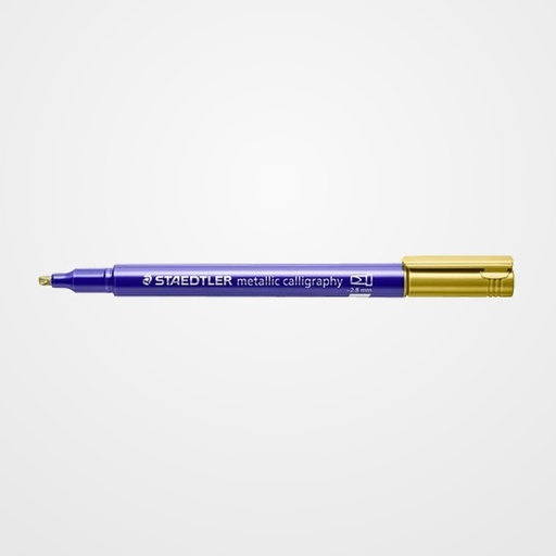 ROTULADOR FIBRA STAEDTLER METALLIC CALLIGRAPHY CALIGRAFIA ORO ESTUCHE de 10