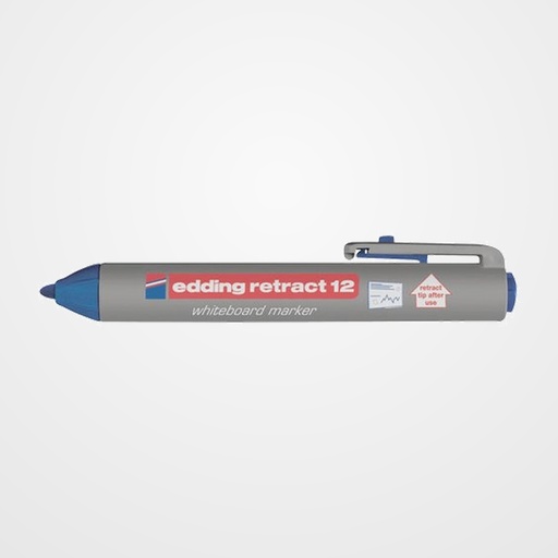 MARCADOR PIZARRA EDDING RETRACT 12 CONICO AZUL