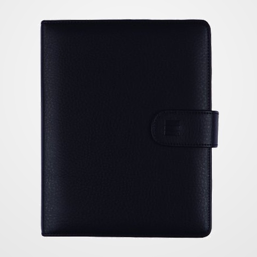 AGENDA ANUAL (2027) FINOCAM OPEN LEO 2 ANILLAS CON CUBIERTA SINTETICA con BROCHE  1000 155x215 D/P NEGRO