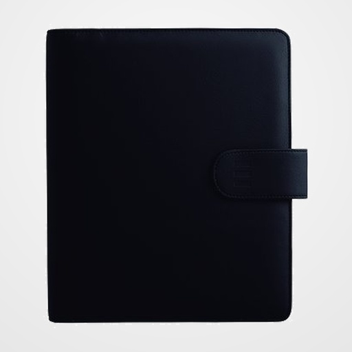AGENDA ANUAL (2027) FINOCAM OPEN TROYA ANILLAS CON CUBIERTA SINTETICA con BROCHE 500 117x181 S/V NEGRO
