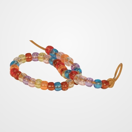 ABALORIOS PLASTICO NIEFENVER 300 UNIDADES COLORES TRANSPARENTES ARCOIRIS