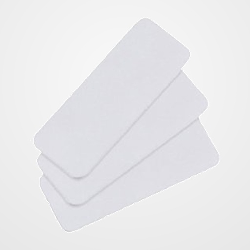 ACCESORIO SELLO COLOP ELECTRONICO E-MARK PLACA DE PLASTICO ADHESIVO 45mm X 18 mm PAQUETE DE 50 UNIDADES