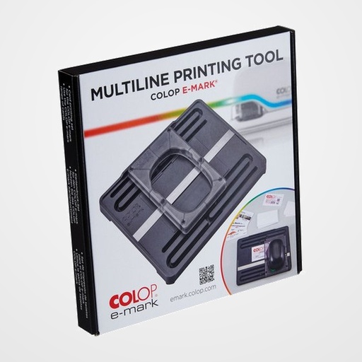 ACCESORIO SELLO COLOP ELECTRONICO E-MARK PLANTILLA MULTILINE (HASTA 3 LINEAS DE IMPRESION)