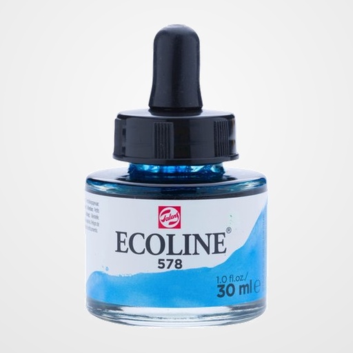 ACUARELA LIQUIDA ECOLINE  30 ml (frasco) AZUL CELESTE