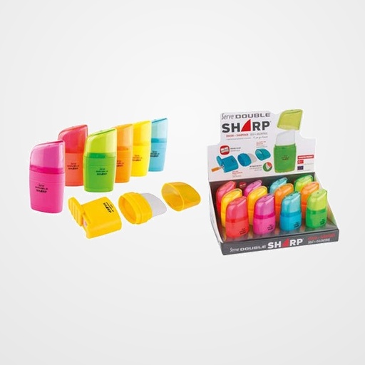 AFILABORRA SERVE SHARP COLORES VIVOS EXPOSITOR de 12 UNIDADES