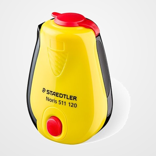 AFILALAPIZ STAEDTLER C/DEPOSITO AMARILLO/NEGRO EXPOSITOR 12