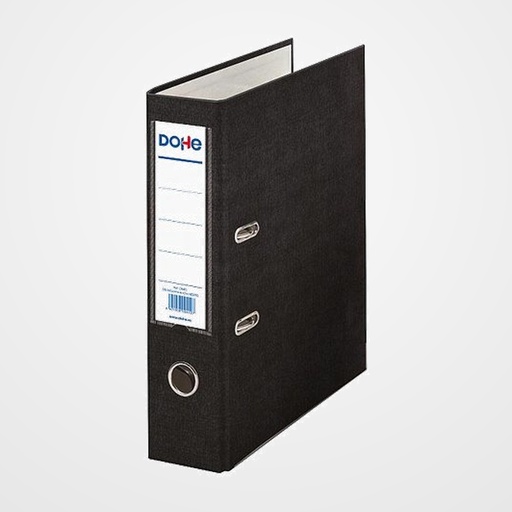 ARCHIVADOR DOHE palanca PLASTIF.COLOR A4 75mm NEGRO