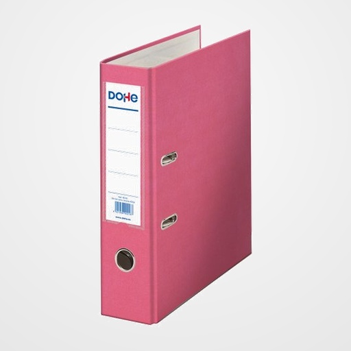 ARCHIVADOR DOHE palanca PLASTIF.COLOR A4 75mm ROSA