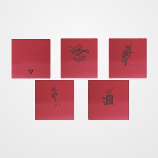 BLOC DE DIBUJO CLAIREFONTAINE FLYING SPIRIT COSIDO ROJO 160 x 210 mm 90gr 50h