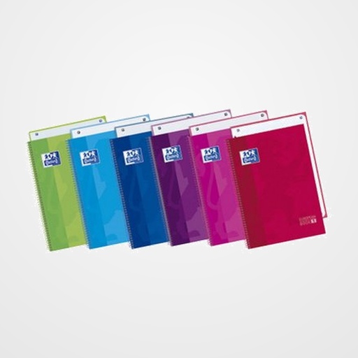 BLOC OXFORD SCHOOL EU.BOOK 1 micro.tapa EXTRA A4+  80h CUADRIC.5x5 90g COL.SUR.(6)