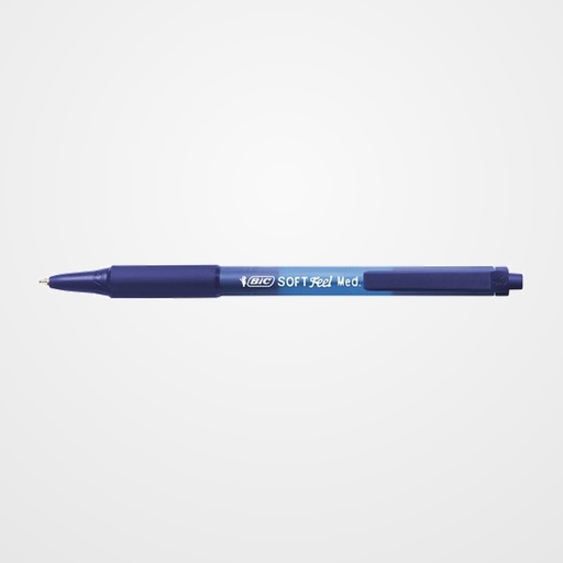 BOLIGRAFO BIC RETRACTIL SOFT FEEL GRIP AZUL