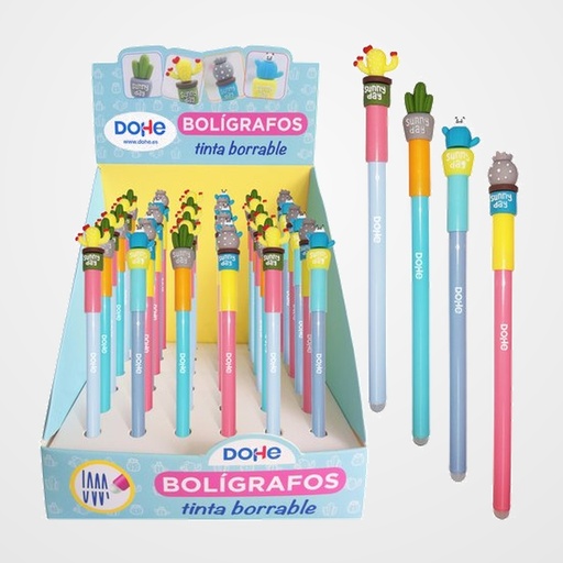 BOLIGRAFO BORRABLE DOHE CACTUS EXPOSITOR de 36