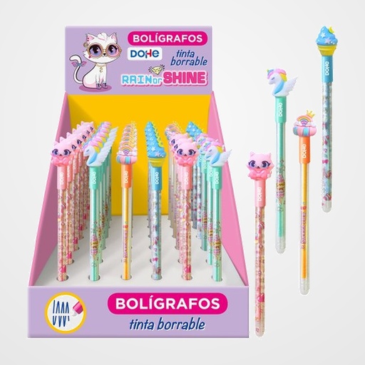 BOLIGRAFO BORRABLE DOHE RAIN O SHINE EXPOSITOR de 36