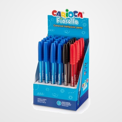 BOLIGRAFO CARIOCA FIORELLA EXPOSITOR de 30